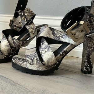 ALL SAINTS Leather sandals Size 38 LIKE NEW